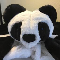 Minky Animal Security Blanket Toy, Sculptured Plush Buddy - thumbnail 3