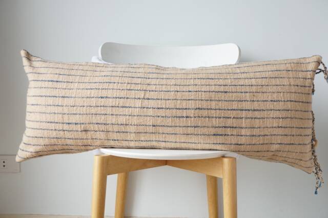 Brown Dot Block Print Mudcloth Hmong Pillow Case - image 1