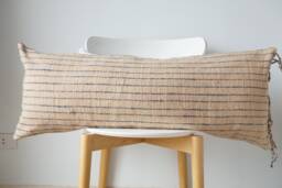 Brown Dot Block Print Mudcloth Hmong Pillow Case - thumbnail 1