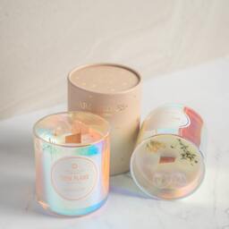 White Flame Crystal Candle Clear Quartz Jasmine Energy Healing Best Friend Candle Manifestation Love Spell Spiritual - thumbnail 4