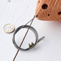 Handmade Terracotta Diamond Hanging Plant Pot Small Gardening - thumbnail 3