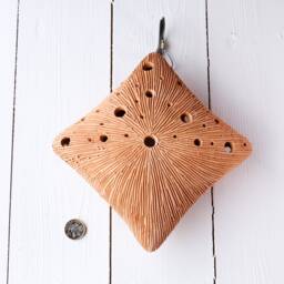Handmade Terracotta Diamond Hanging Plant Pot Small Gardening - thumbnail 2