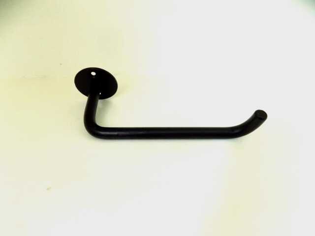 Toilet Roll Holderwrought Iron - Forge Steel Hand Crafted .left Side + Free Fitting Kit - image 1