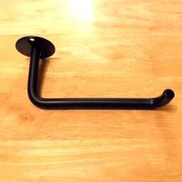 Toilet Roll Holderwrought Iron - Forge Steel Hand Crafted .left Side + Free Fitting Kit - thumbnail 2