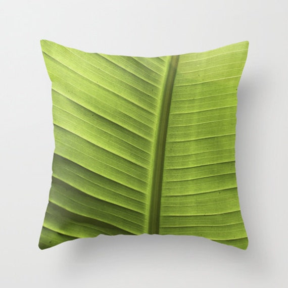 Tiki Pillow Cover - Leaf Pillow Case Green Plant Bird Of Paradise Nature Cushion Throw Home Decor - image 1
