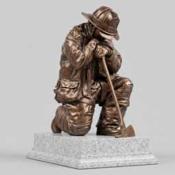 9/11 Firefighter Tribute Statue - Memorial Sculpture