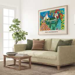 Baya Mahieddine Art Print Algerian Artist Exhibition Wall Decor - thumbnail 2
