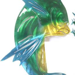 Mahi Wall Art, Metal Dorado Ocean Father's Day Gift, Decor, Fish Gift For Husband - thumbnail 2