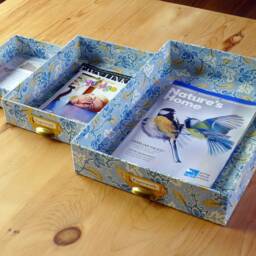 Handmade Paperwork Storage Trays Santa Maria Ocean Design, Set Of 3 - thumbnail 3