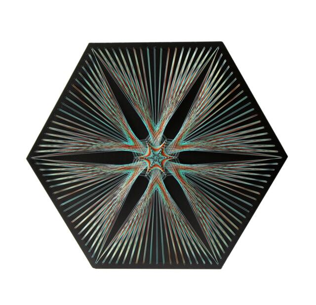 String Art Star's Twinkling Wall Art Home Decor Handing Mandala 3D New Age Spiritual Gift, Yoga - image 1