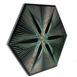 String Art Star's Twinkling Wall Art Home Decor Handing Mandala 3D New Age Spiritual Gift, Yoga - thumbnail 3