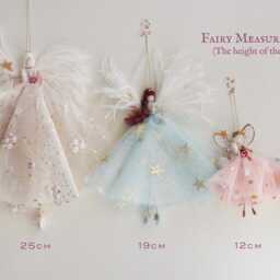 Handmade Christmas Fairy Tree Decoration White & Gold Angel - thumbnail 4
