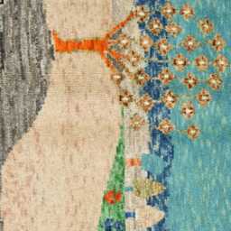 Handmade Afghan Pictorial Rug 287x194cm - 9'5''x6'4'' Wool Darya Area Rug - thumbnail 3
