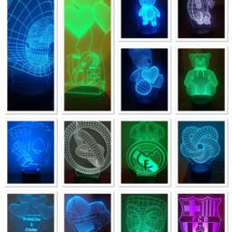Punisher Skull Led Lamp, 3D Illusion Night Light, Color Changing - thumbnail 4