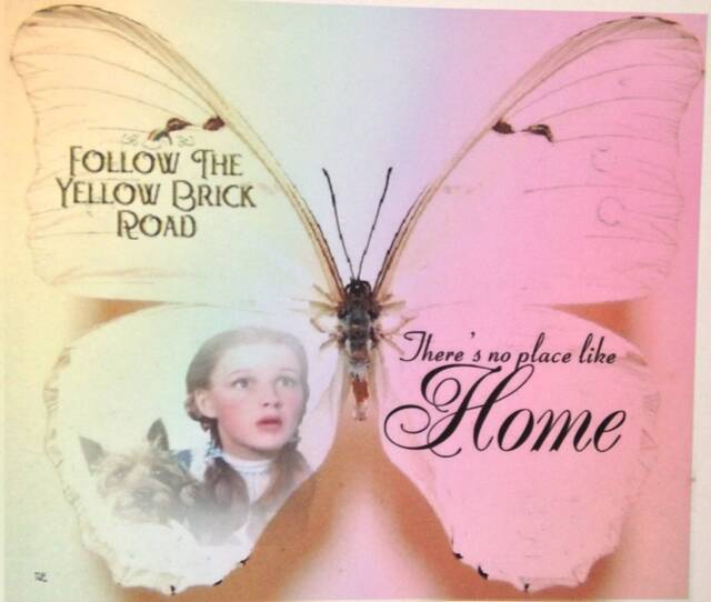 Judy Garland Wizard Of Oz Butterflies 3D Wall Art Decals, Home Gift - image 1