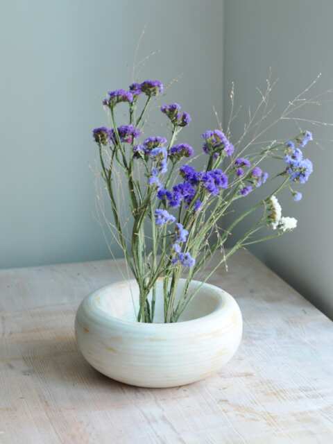Wabi Sabi Ceramic Centerpiece Vase Rustic Minimalist Ikebana Vessel - image 1