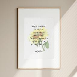 Personalised Quote Print Custom Any Sunflower Wall Art Your Text Here Poster Floral Home Decor Gift Unframed - thumbnail 3