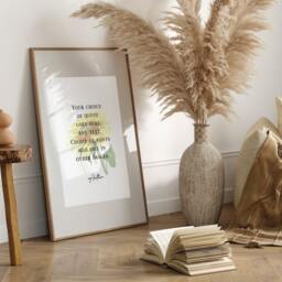 Personalised Quote Print Custom Any Sunflower Wall Art Your Text Here Poster Floral Home Decor Gift Unframed - thumbnail 2