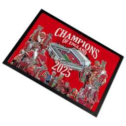Liverpool Champions Of England 2025 Door Floor Mat 2 Sizes Choice Design Great Gift For Fans Man Cave - thumbnail 2