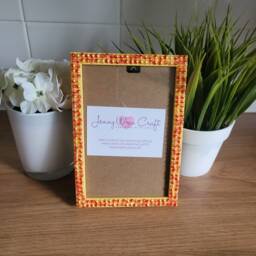 Colourful Acrylic Flatback Half Pearls Photo Frame 4 X 6 Inches - thumbnail 3