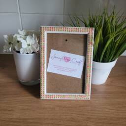 Colourful Acrylic Flatback Half Pearls Photo Frame 4 X 6 Inches - thumbnail 2