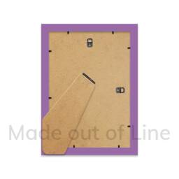 A5 Purple Picture Frame, Photo Frame Size, Poster With Mount For A6 Print Option, Made in The Uk, Wall Art Fame - thumbnail 4