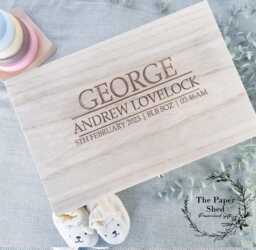 Baby Memory Keepsake Box - Block - thumbnail 1