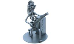 Nuts & Bolts Metal Art American Singer, Songwriter Musician, R??cord Producer, Actor & Filmmaker, Electric Guitar Player Gift - thumbnail 1
