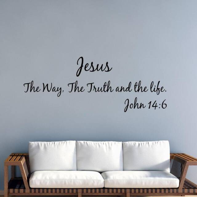 Jesus The Way Truth & Life John 14 6 Vinyl Decal Bible Verses For Wall Version 2 18116 - image 1