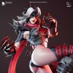 Unseen Rancor - Psychic Forcefield Sorceress Superhero Invisible Woman Malice Resin Figure 16K - thumbnail 3