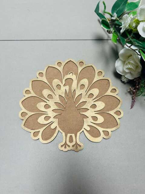Rangoli Stencils Peacock, For Colours, Diwali Diya, Template, Kids Arts & Craft Reusable, Eco-Friendly, Mess-Free - image 1