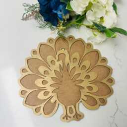 Rangoli Stencils Peacock, For Colours, Diwali Diya, Template, Kids Arts & Craft Reusable, Eco-Friendly, Mess-Free - thumbnail 2