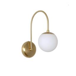 Minimal Glass Globe Sconce Modern Wall Lamp Arm Light