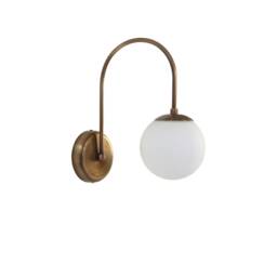 Minimal Glass Globe Sconce Modern Wall Lamp Arm Light - thumbnail 3