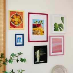 Spring Summer Modern Picture Frame Set 6, Floting Wall Art Decor, Gallery Frames With Botanical Prints, Hang Lightweight Frames, Home Decor - thumbnail 2