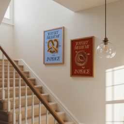 Bagel in Peace Kitchen Print Food Art - Unframed - thumbnail 2