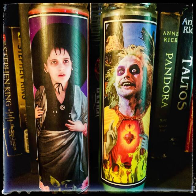 Beetlejuice & Lydia ~Prayer Candle~Goth~ - image 1