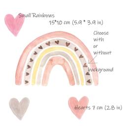 Rainbow Wall Decal, Nursery Watercolor Rainbow Stickers, Wall Decal For Kids, Decor - thumbnail 2
