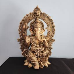 Brass Ganesha Statue 16-Inch Lord Ganesh, God Of Luck & Wisdom