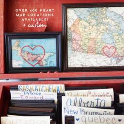 Anguilla Heart Map, Framed Wall Art, Personalized Anniversary Gift, Custom Engagement Gift For Her, Valentines Day For Him - thumbnail 4