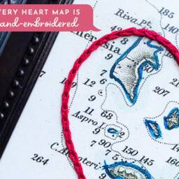 Anguilla Heart Map, Framed Wall Art, Personalized Anniversary Gift, Custom Engagement Gift For Her, Valentines Day For Him - thumbnail 3