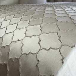 Elegant Taupe Megan Bed Runner Luxury Throw Scarf For Double, King Super Bedding, Modern Living - thumbnail 3