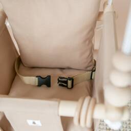Montessori Baby Swing, Beige Cappuccino Toddler Swing - Shower Gift Birthday - thumbnail 2