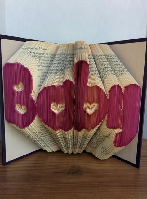 Baby - Folded Book Art Fully Customizable, Baby Shower, Child, Mother - image 1