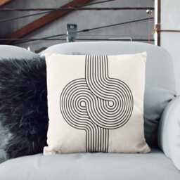 Bauhaus Pillow Cover Mid Century Modern Velvet Cushion - thumbnail 3