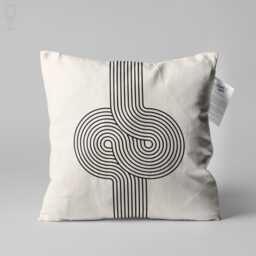 Bauhaus Pillow Cover Mid Century Modern Velvet Cushion - thumbnail 1