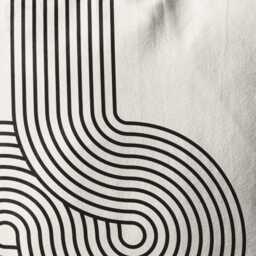 Bauhaus Pillow Cover Mid Century Modern Velvet Cushion - thumbnail 2