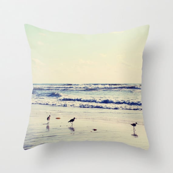 Ocean Beach Pillow - Throw 16x16 18x18 20x20 Cover - image 1