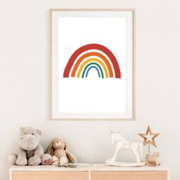 Rainbow Print, Boys Nursery Girls Weather Prints, Playroom Wall Art, Colourful Art - thumbnail 2