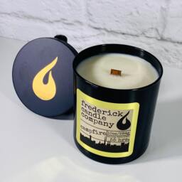 Luxury Soy Candle, Campfire, Mens Votive Collection, Mens, Masculine, Minimalist, Wood Wick, Gift For Him, Spring Decor, Hygge - thumbnail 3